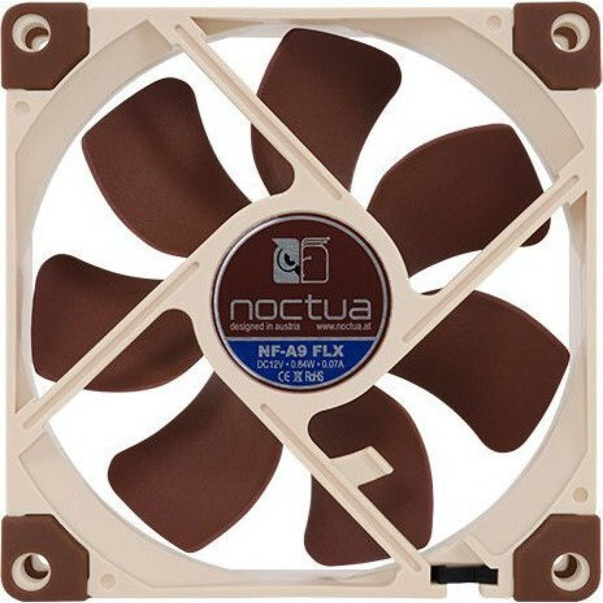 Noctua NF-A9 FLX Case Fan 92mm με Σύνδεση 3-Pin Καφέ