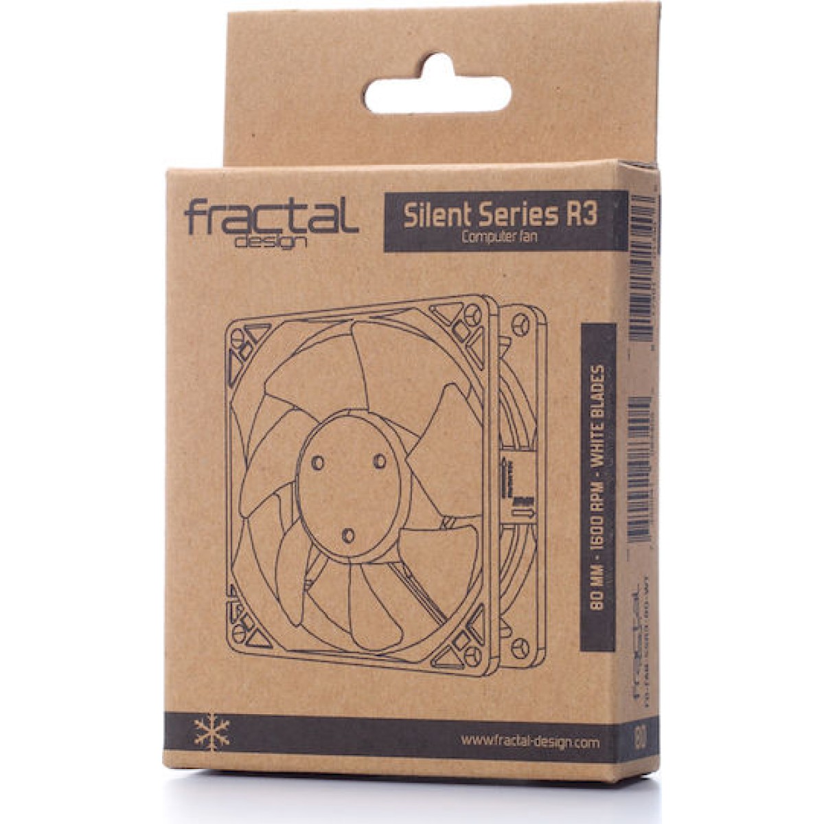 Fractal Design Silent Series R3 Case Fan 80mm με Σύνδεση 3-Pin