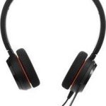 Jabra Evolve 20 On Ear Multimedia Ακουστικά με μικρόφωνο και σύνδεση USB-A