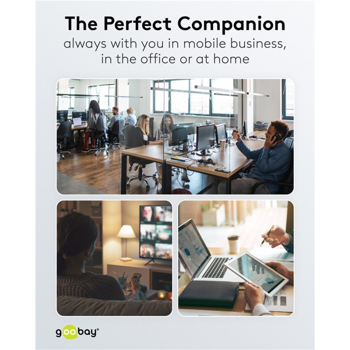 GOOBAY USB hub 76565, 4x θυρών, USB 3.2, 10Gbps, USB-C σύνδεση, γκρι