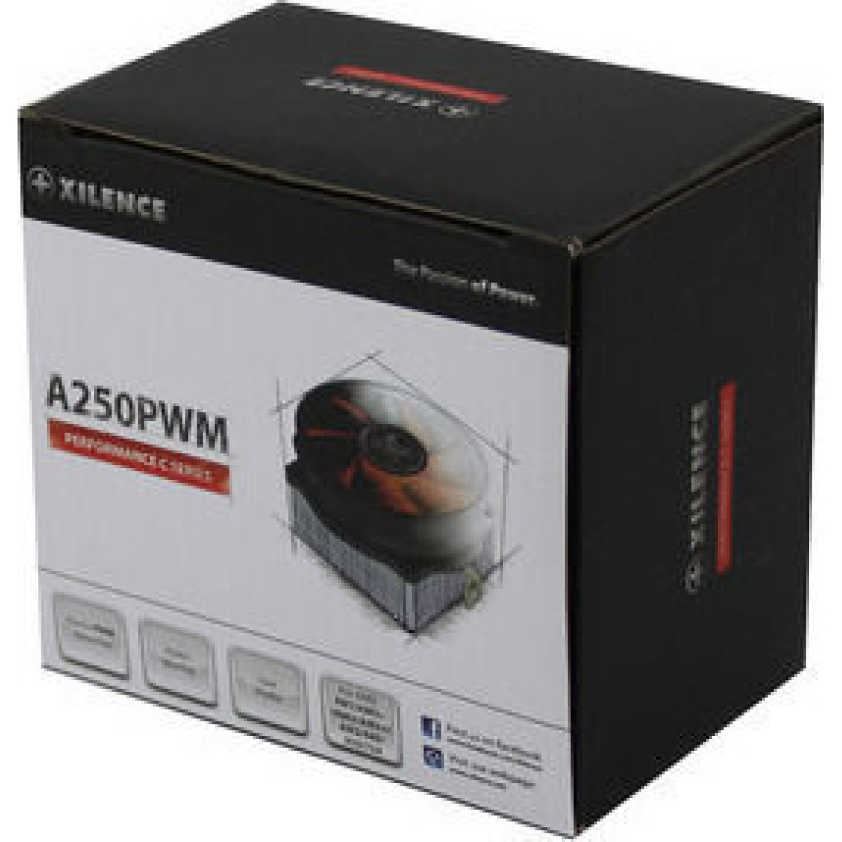 Xilence A250PWM Ψύκτρα Επεξεργαστή για Socket AM4/AM3/AM3+ Κόκκινη