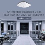 TP-LINK EAP225 v3 Access Point Wi‑Fi 5 Dual Band (2.4 & 5GHz)