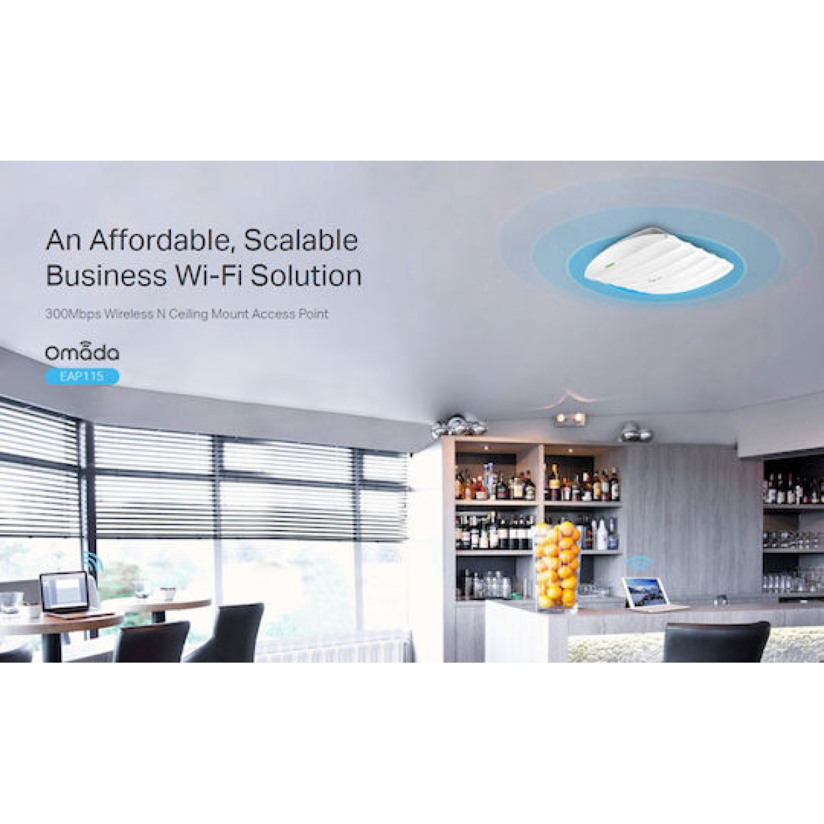 TP-LINK EAP115 v4 Access Point Wi‑Fi 4 Single Band (2.4GHz)