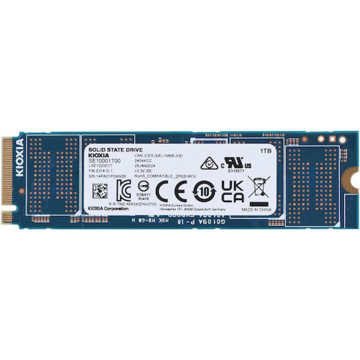 Kioxia Exceria Pro SSD 1TB M.2 NVMe PCI Express 4.0