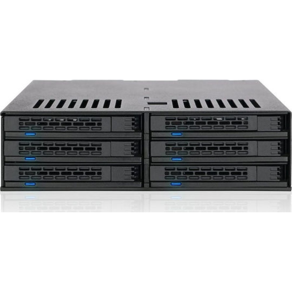 Icy Dock ExpressCage 6x 2.5 Inch SATA 6Gbps HDD/SSD Mobile Rack/Cage in 5.25 Inch bay Μαύρο (MB326SP-B)