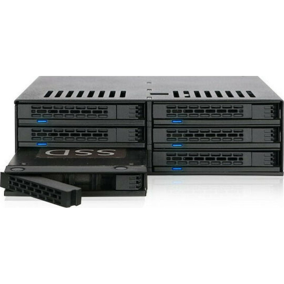 Icy Dock ExpressCage 6x 2.5 Inch SATA 6Gbps HDD/SSD Mobile Rack/Cage in 5.25 Inch bay Μαύρο (MB326SP-B)