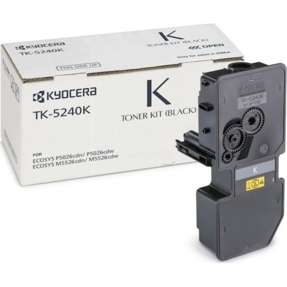 Kyocera TK-5240K Γνήσιο Toner Laser Εκτυπωτή Μαύρο 4000 Σελίδων (1T02R70NL0)