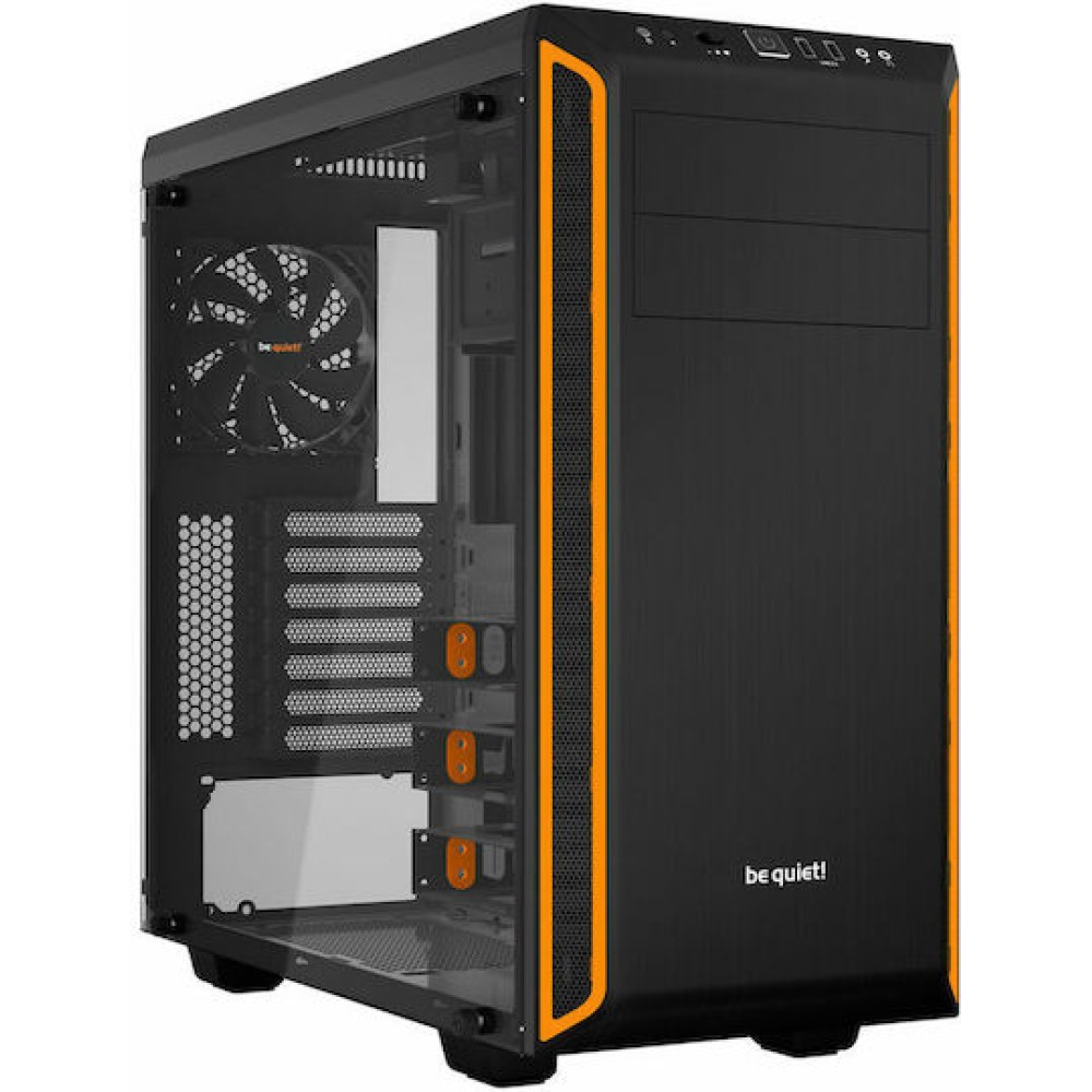 Be Quiet Pure Base 600 Window Gaming Midi Tower Κουτί Υπολογιστή Πορτοκαλί