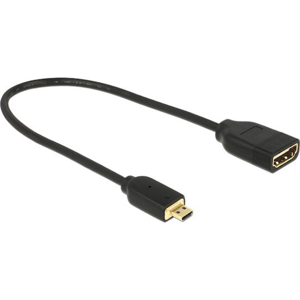 DeLock Μετατροπέας micro HDMI male σε HDMI female (65687)