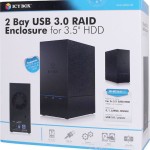 Icy Box Θήκη για 2 Σκληρούς Δίσκους 3.5