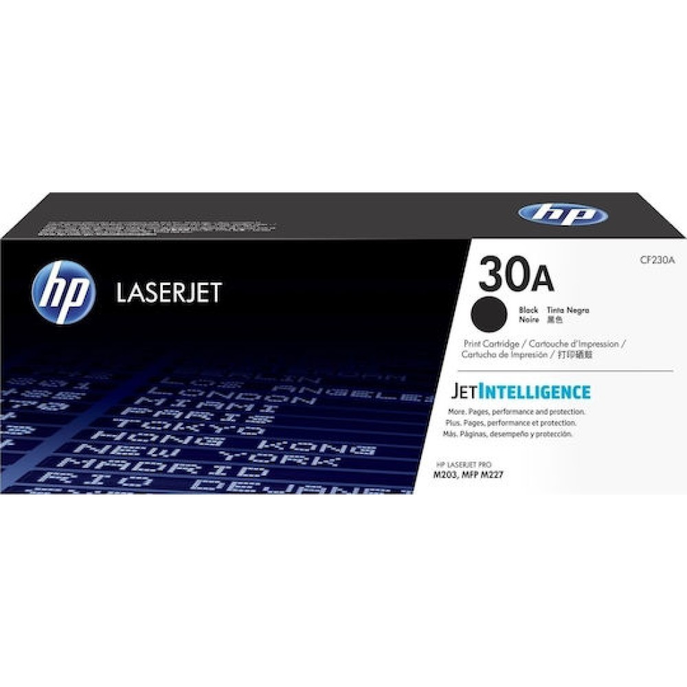 HP 30A Γνήσιο Toner Laser Εκτυπωτή Μαύρο 1600 Σελίδων (CF230A)