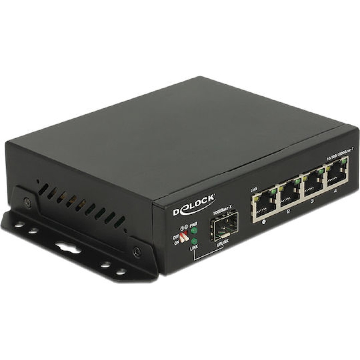 DeLock Gigabit Ethernet Switch 4 Port + 1 SFP Unmanaged L2 Switch με 4 Θύρες Gigabit (1Gbps) Ethernet και 1 SFP Θύρα