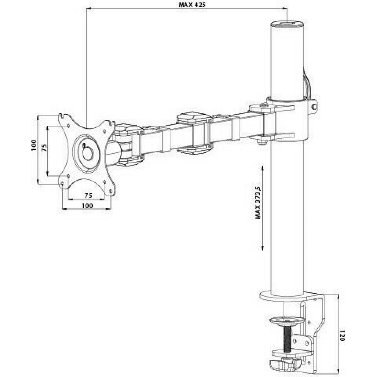 Iiyama DS1001C-B1 Βάση Γραφείου Οθόνης έως 30