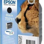 Epson T0711 Γνήσιο Μελάνι Εκτυπωτή InkJet Μαύρο (C13T07114010 C13T07114012)