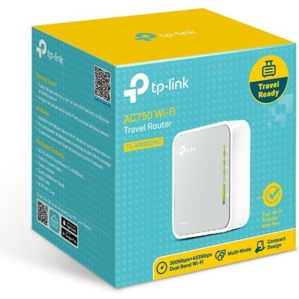 TP-LINK TL-WR902AC v4 Ασύρματο Router Wi‑Fi 5