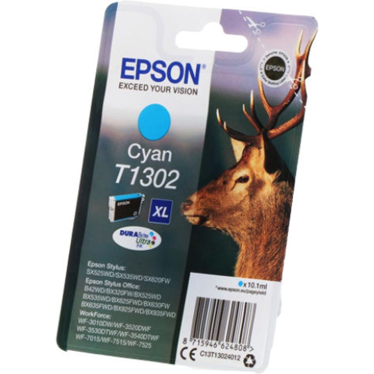 Epson T1302XL Γνήσιο Μελάνι Εκτυπωτή InkJet Κυανό (C13T13024010 C13T13024012)