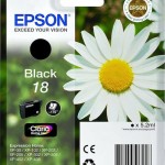 Epson 18 Γνήσιο Μελάνι Εκτυπωτή InkJet Μαύρο (C13T18014010 C13T18014012)