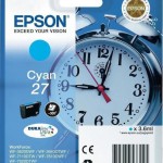 Epson 27 Γνήσιο Μελάνι Εκτυπωτή InkJet Κυανό (C13T27024010 C13T27024012)