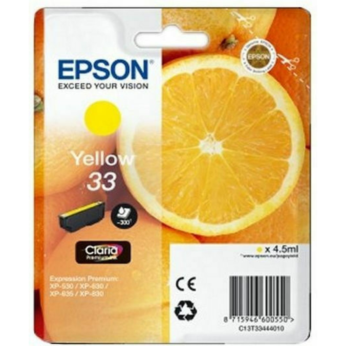 Epson 33 Γνήσιο Μελάνι Εκτυπωτή InkJet Κυανό (C13T33424010 C13T33424012)