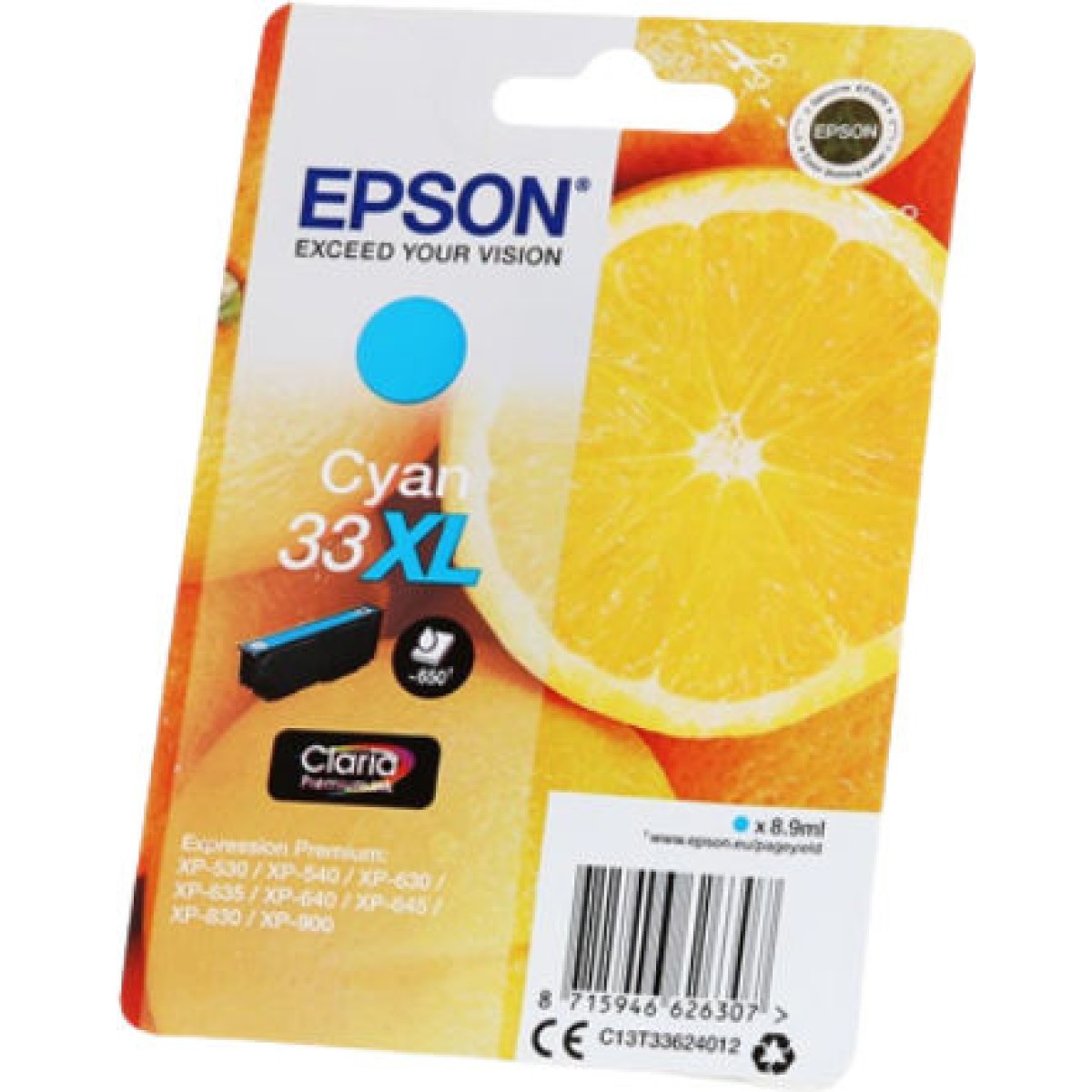 Epson 33XL Γνήσιο Μελάνι Εκτυπωτή InkJet Κυανό (C13T33624010 C13T33624012)