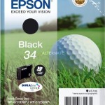 Epson 34 Γνήσιο Μελάνι Εκτυπωτή InkJet Μαύρο (C13T34614010)