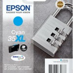 Epson 35XL Γνήσιο Μελάνι Εκτυπωτή InkJet Κυανό (C13T35924010)