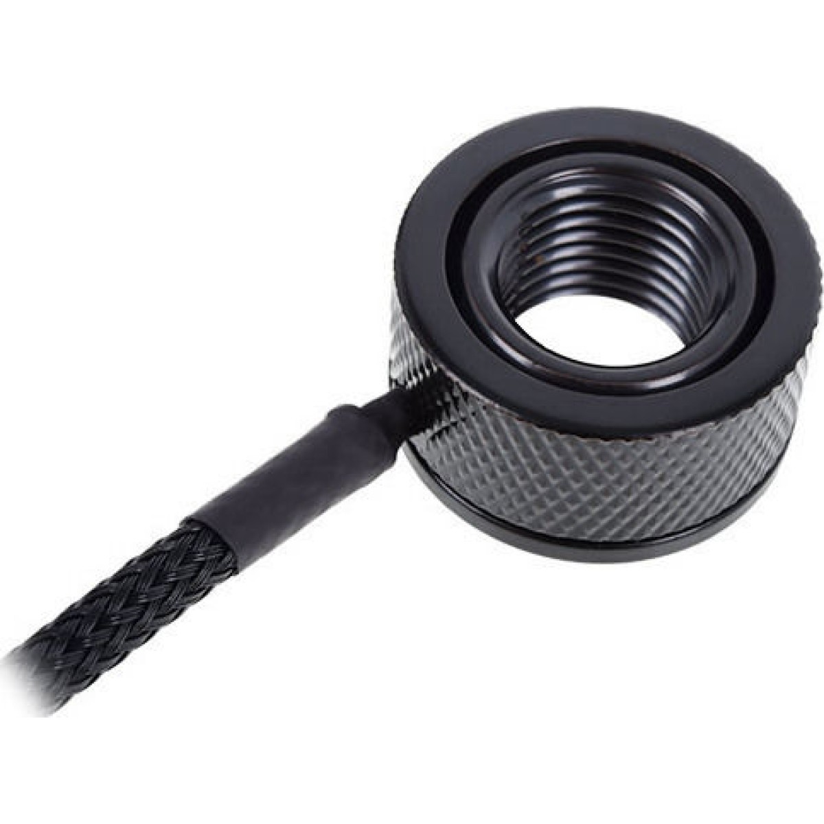 Alphacool Eiszapfen Temperature Sensor G1/4 IG/IG mit AG Adapter Deep Black