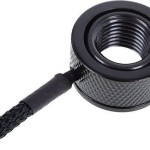 Alphacool Eiszapfen Temperature Sensor G1/4 IG/IG mit AG Adapter Deep Black