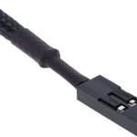 Alphacool Eiszapfen Temperature Sensor G1/4 IG/IG mit AG Adapter Deep Black