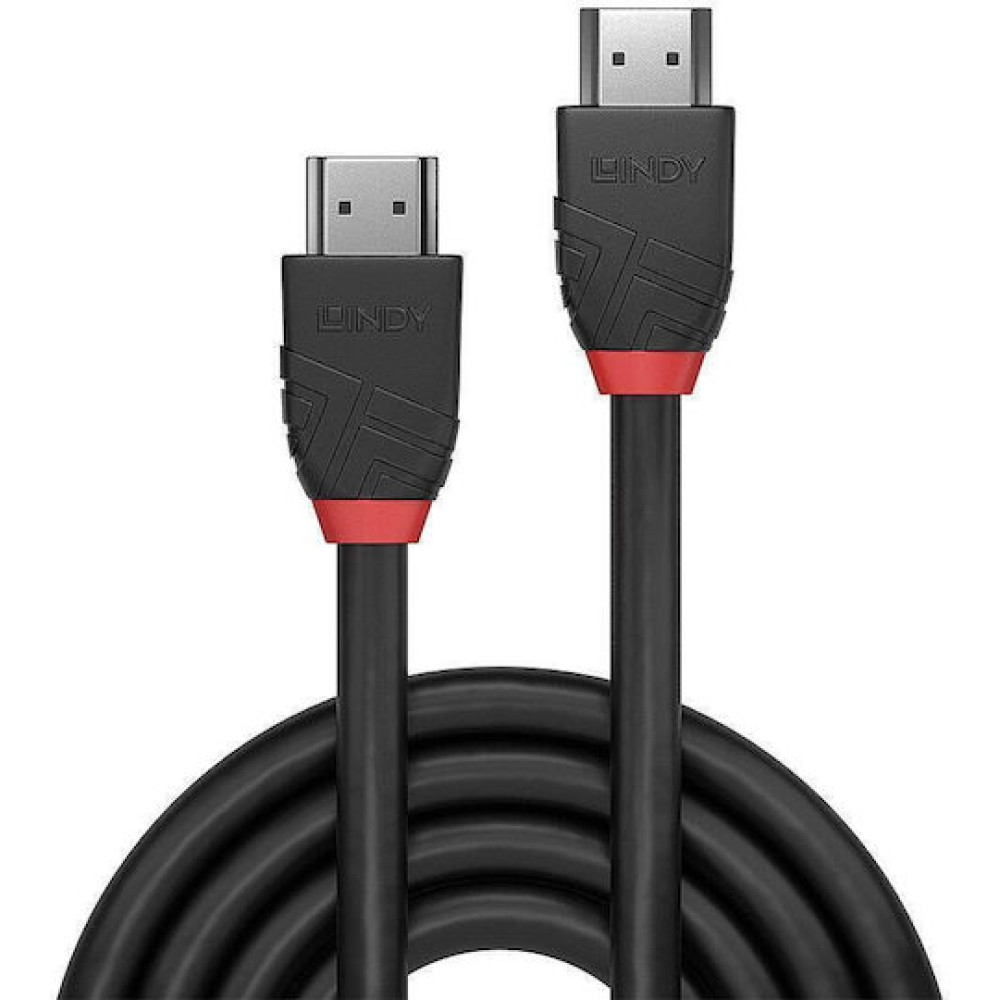 Lindy Cable HDMI male - HDMI male 0.5m Μαύρο