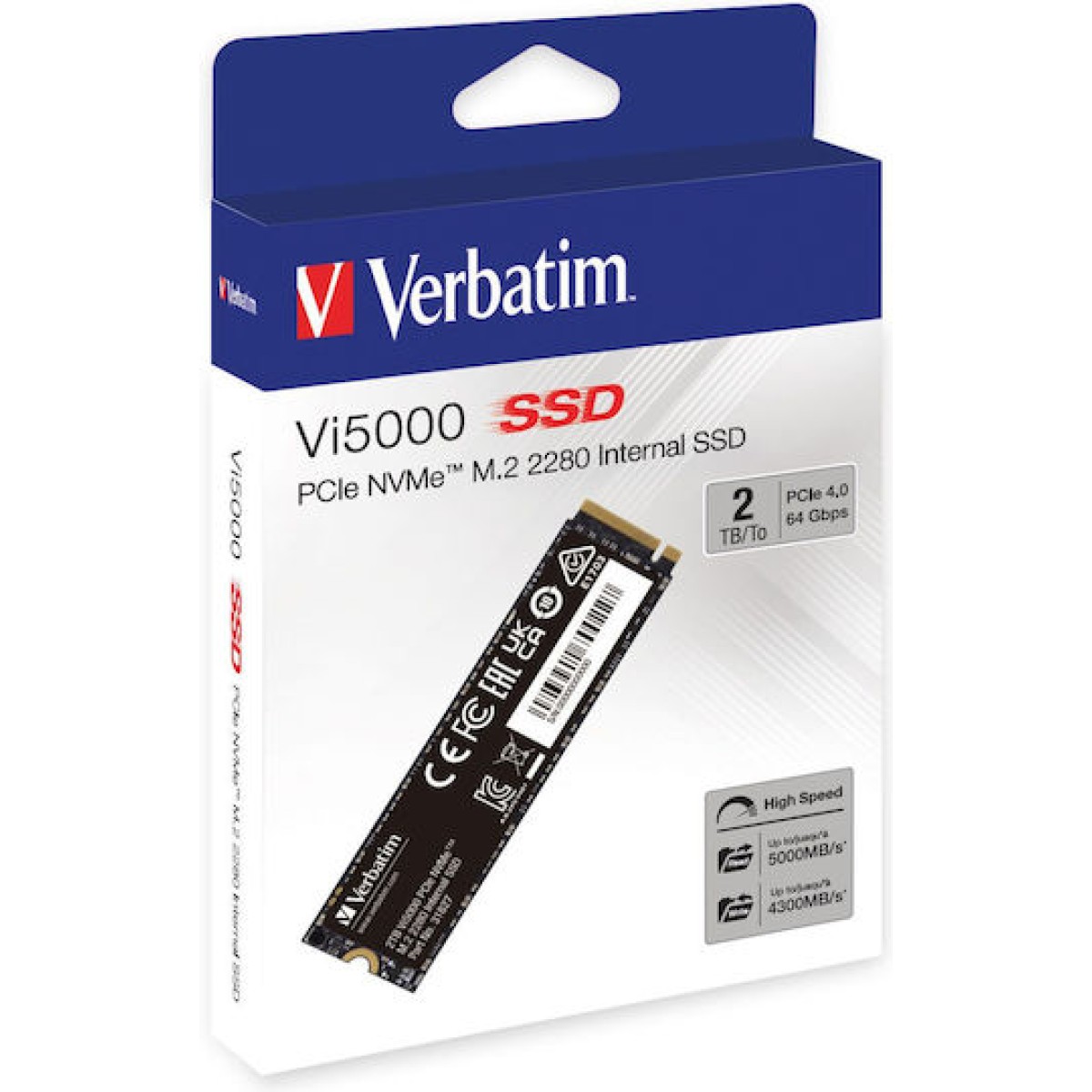 Verbatim Vi5000 SSD 2TB M.2 NVMe PCI Express 4.0