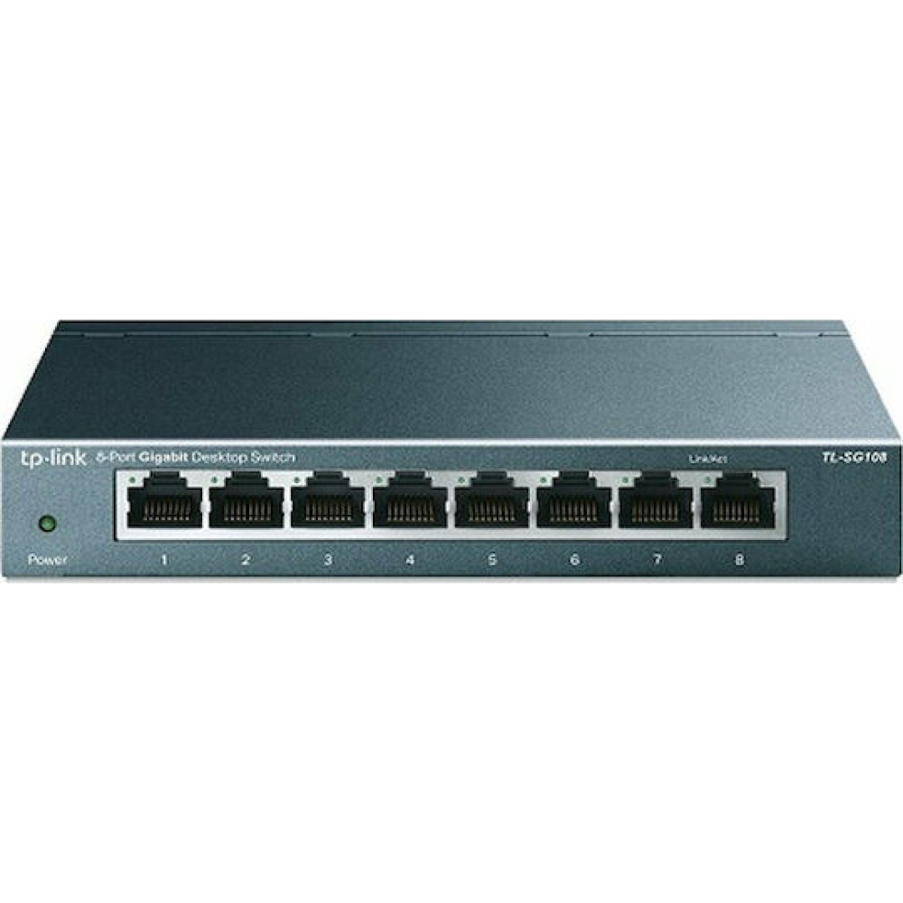 TP-LINK TL-SG108 v6 Unmanaged L2 Switch με 8 Θύρες Ethernet