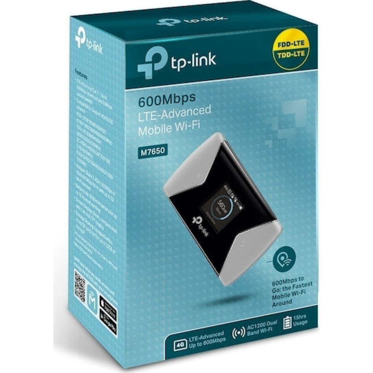 TP-LINK M7650 v1 Ασύρματο 4G Φορητό Hotspot Wi‑Fi 5