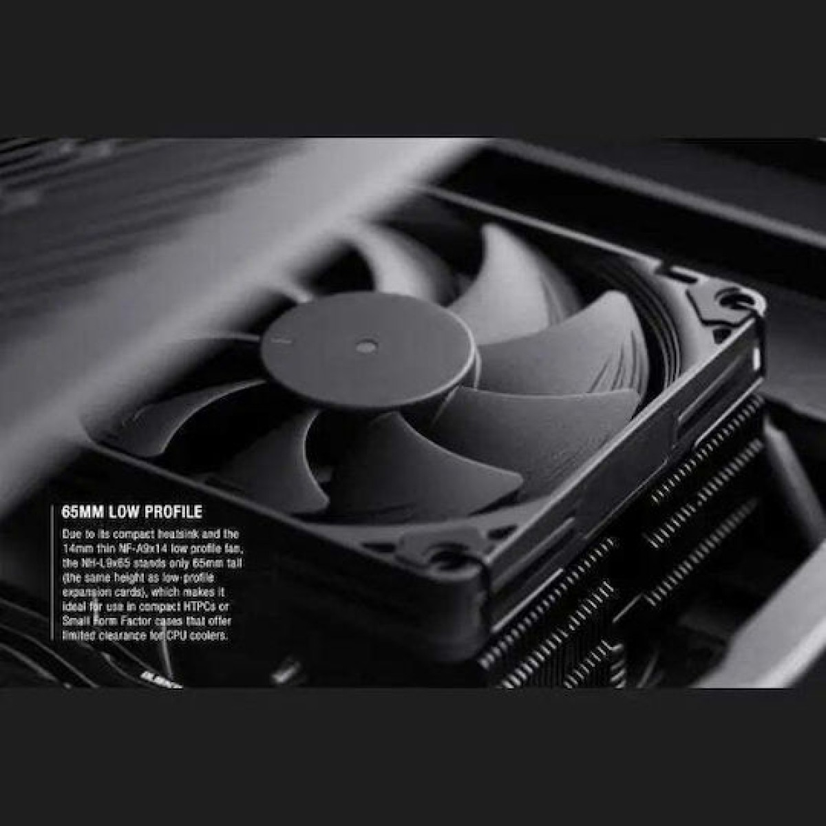 Noctua NH-L9x65 Chromax.black Ψύκτρα Επεξεργαστή για Socket AM4/AM5/1200/115x/1700