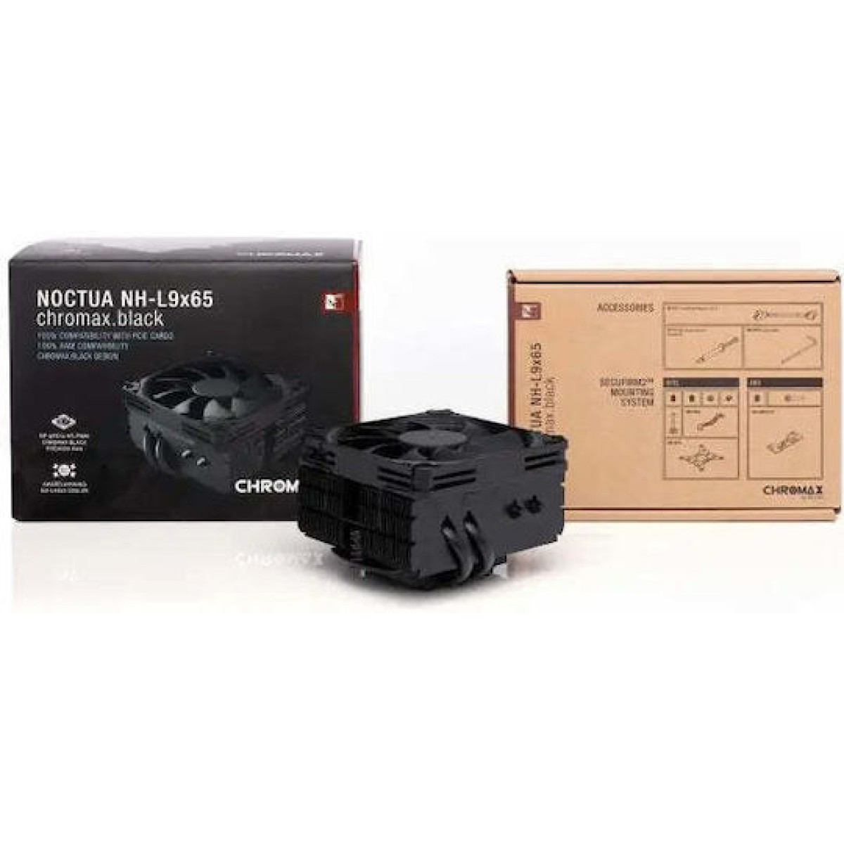 Noctua NH-L9x65 Chromax.black Ψύκτρα Επεξεργαστή για Socket AM4/AM5/1200/115x/1700