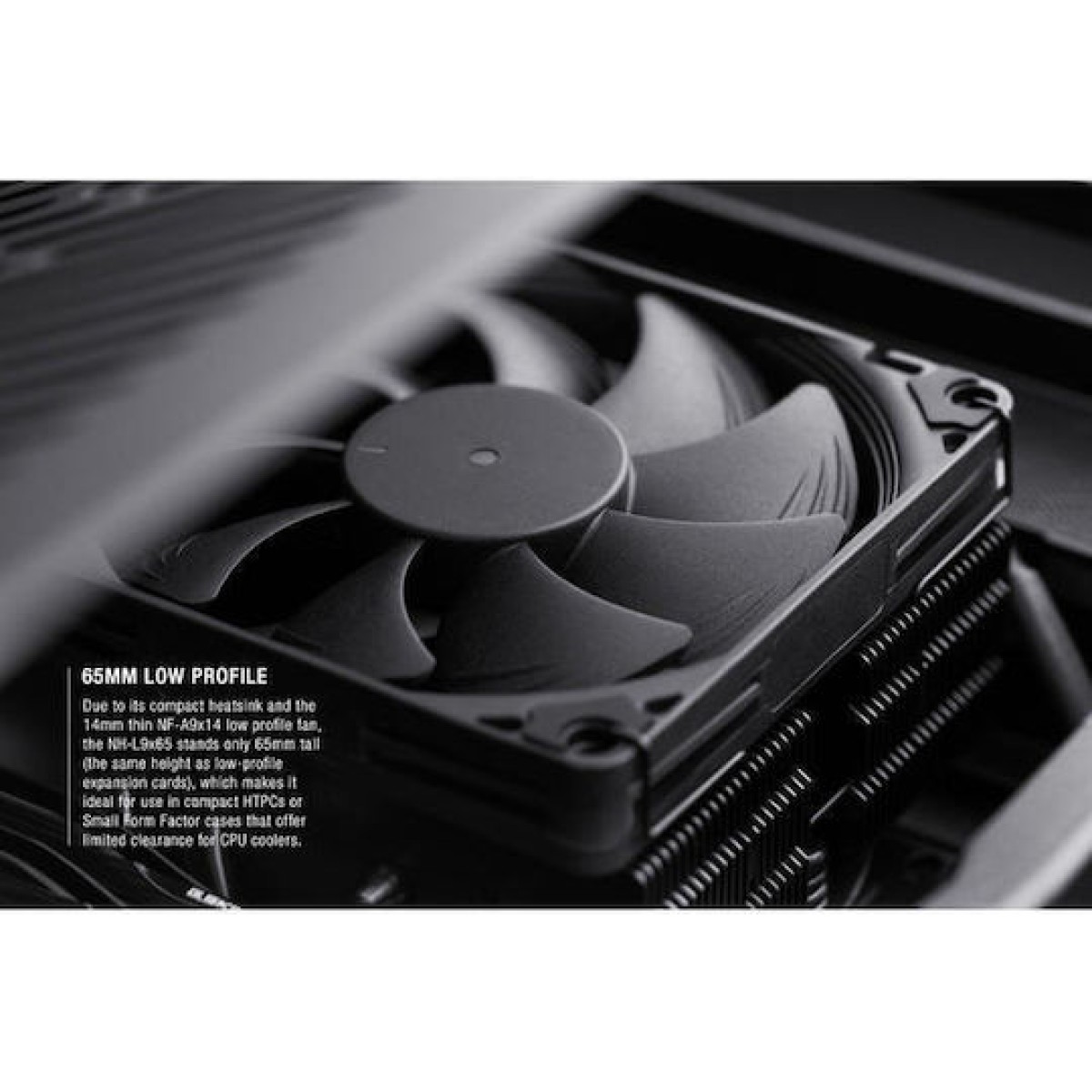 Noctua NH-L9x65 Chromax.black Ψύκτρα Επεξεργαστή για Socket AM4/AM5/1200/115x/1700