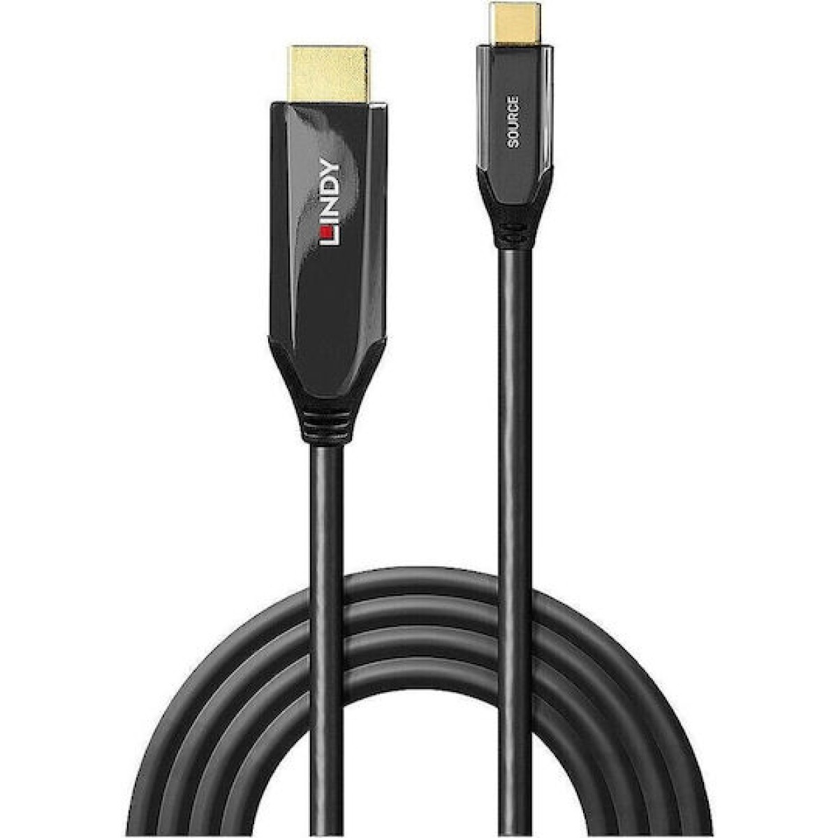 Lindy Cable HDMI male - USB-C male 2m Μαύρο