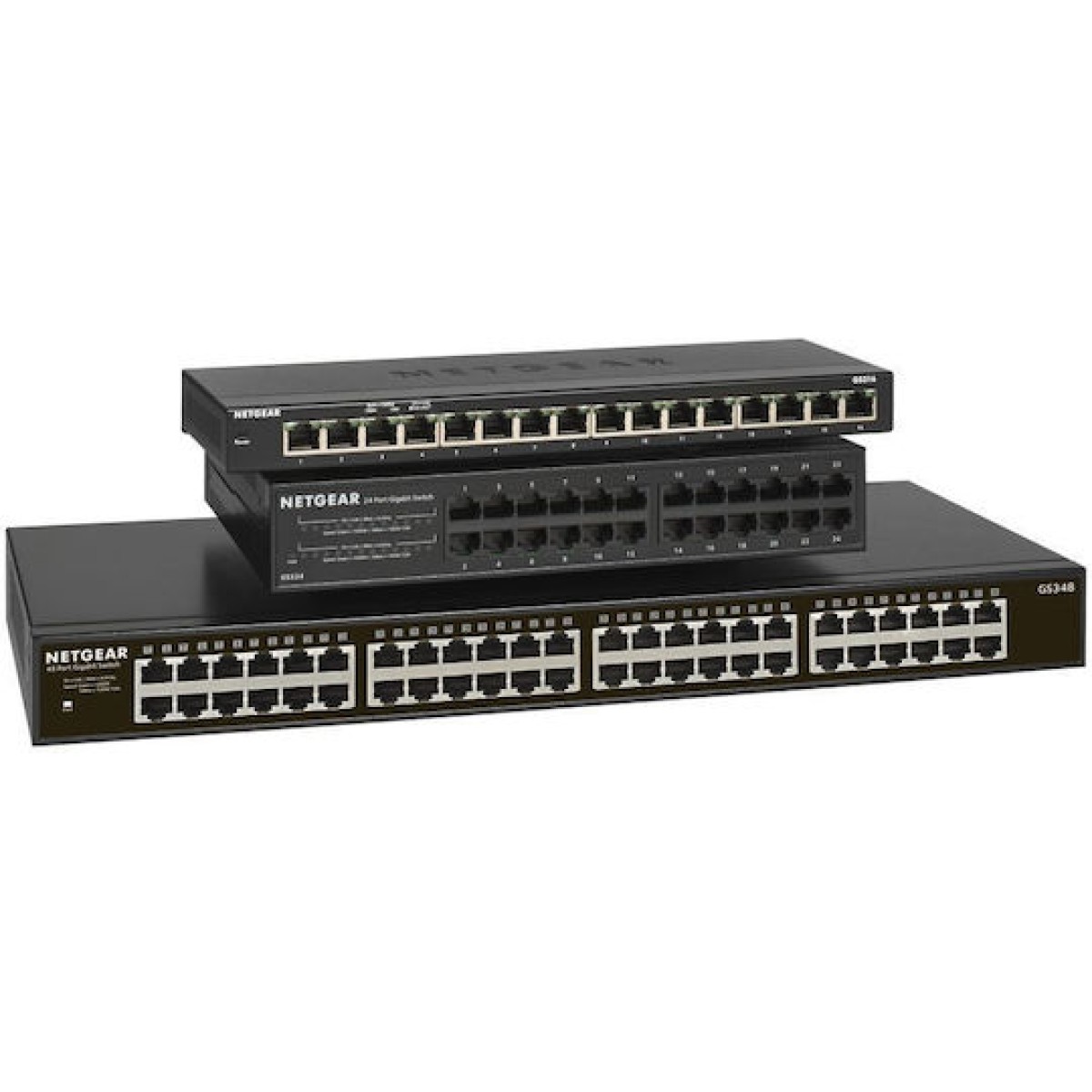 NetGear GS348 Unmanaged L2 Switch με 48 Θύρες Gigabit (1Gbps) Ethernet
