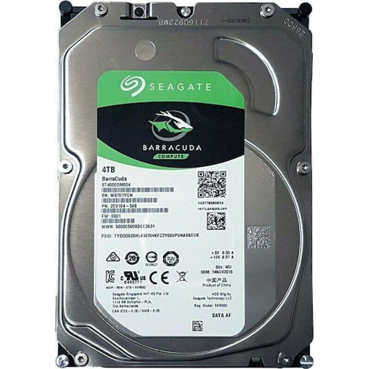 Seagate Barracuda 4TB HDD Σκληρός Δίσκος 3.5\