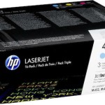 HP 410X Γνήσιο Multipack Toner Laser Εκτυπωτή Κίτρινο/Κυανό/Ματζέντα High Yield 3τμχ (CF252XM)