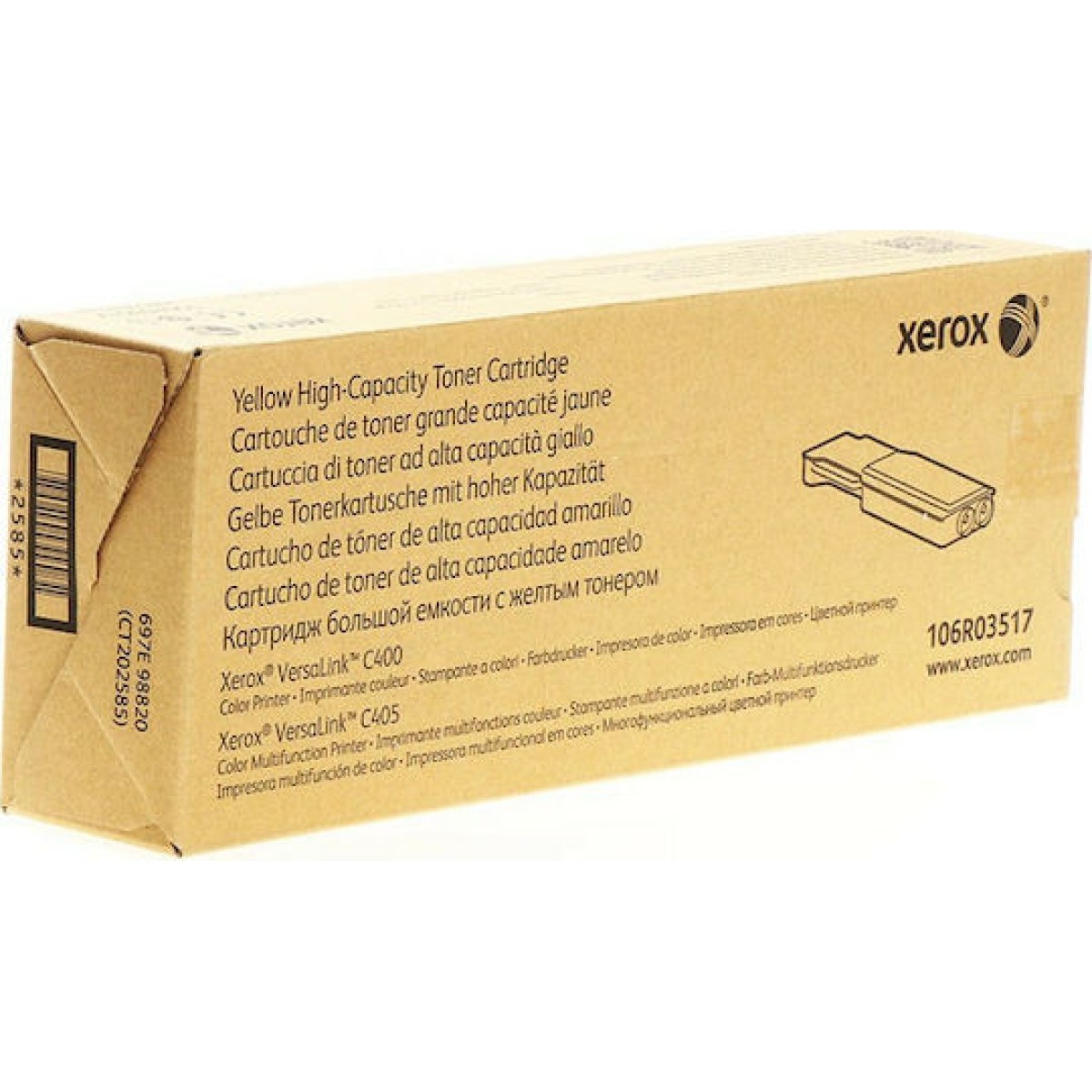 Xerox 106R03517 Γνήσιο Toner Laser Εκτυπωτή Κίτρινο High Capacity 4800 Σελίδων