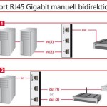 DeLock Switch RJ45 10/100/1000 Mbps 2 port manual bidirectional