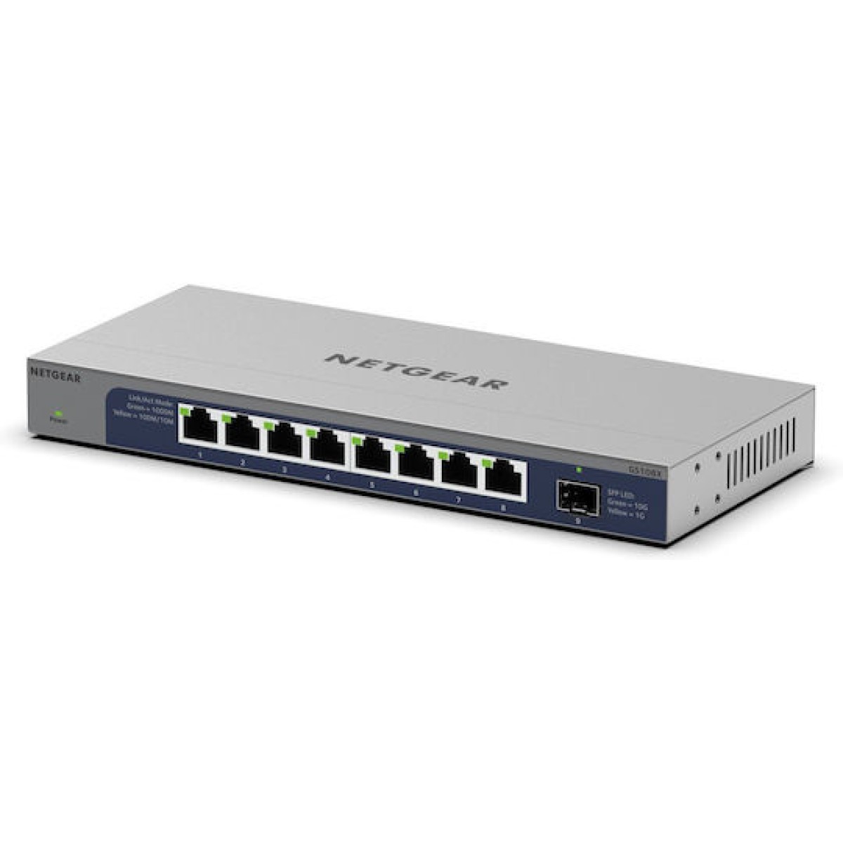 NetGear GS108X-100EUS Unmanaged L2 Switch με 8 Θύρες Gigabit (1Gbps) Ethernet και 1 SFP Θύρα