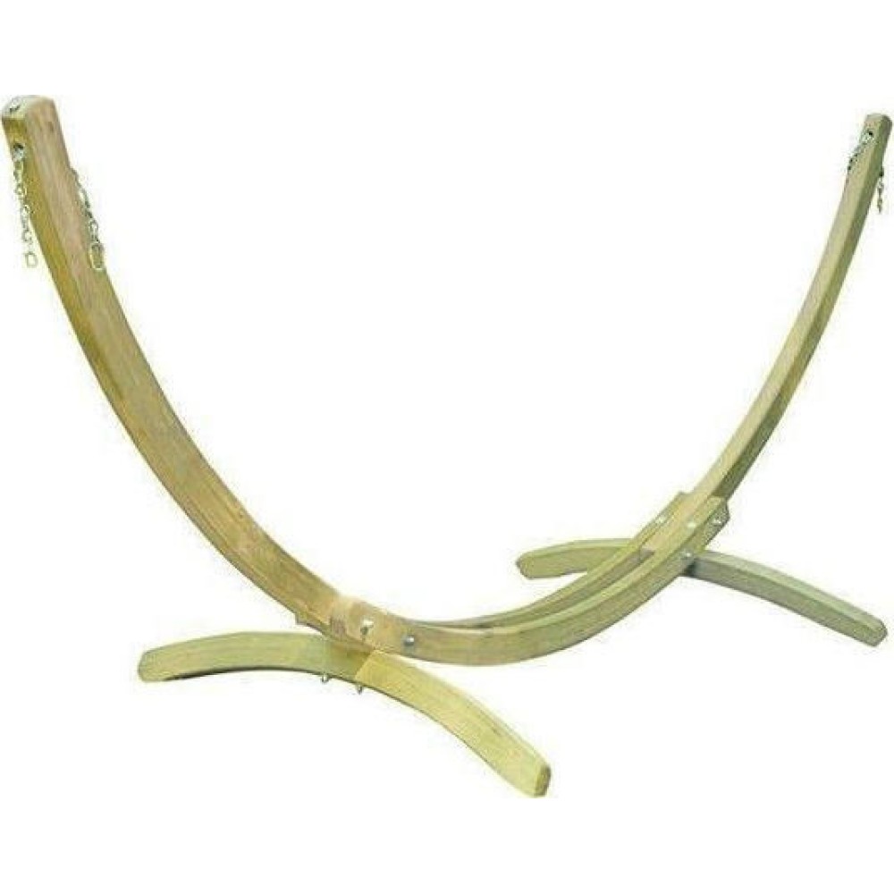 Amazonas Olymp Βάση Αιώρας από Ξύλο σε Μπεζ Χρώμα 395x143x145cm