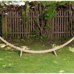 Amazonas Kronos Βάση Αιώρας από Ξύλο σε Μπεζ Χρώμα 358x113x105cm