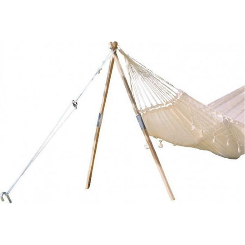 Amazonas Madera Βάση Αιώρας από Ξύλο σε Μπεζ Χρώμα 165cm