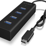 Icy Box USB 3.0 Hub 4 Θυρών με σύνδεση USB-C