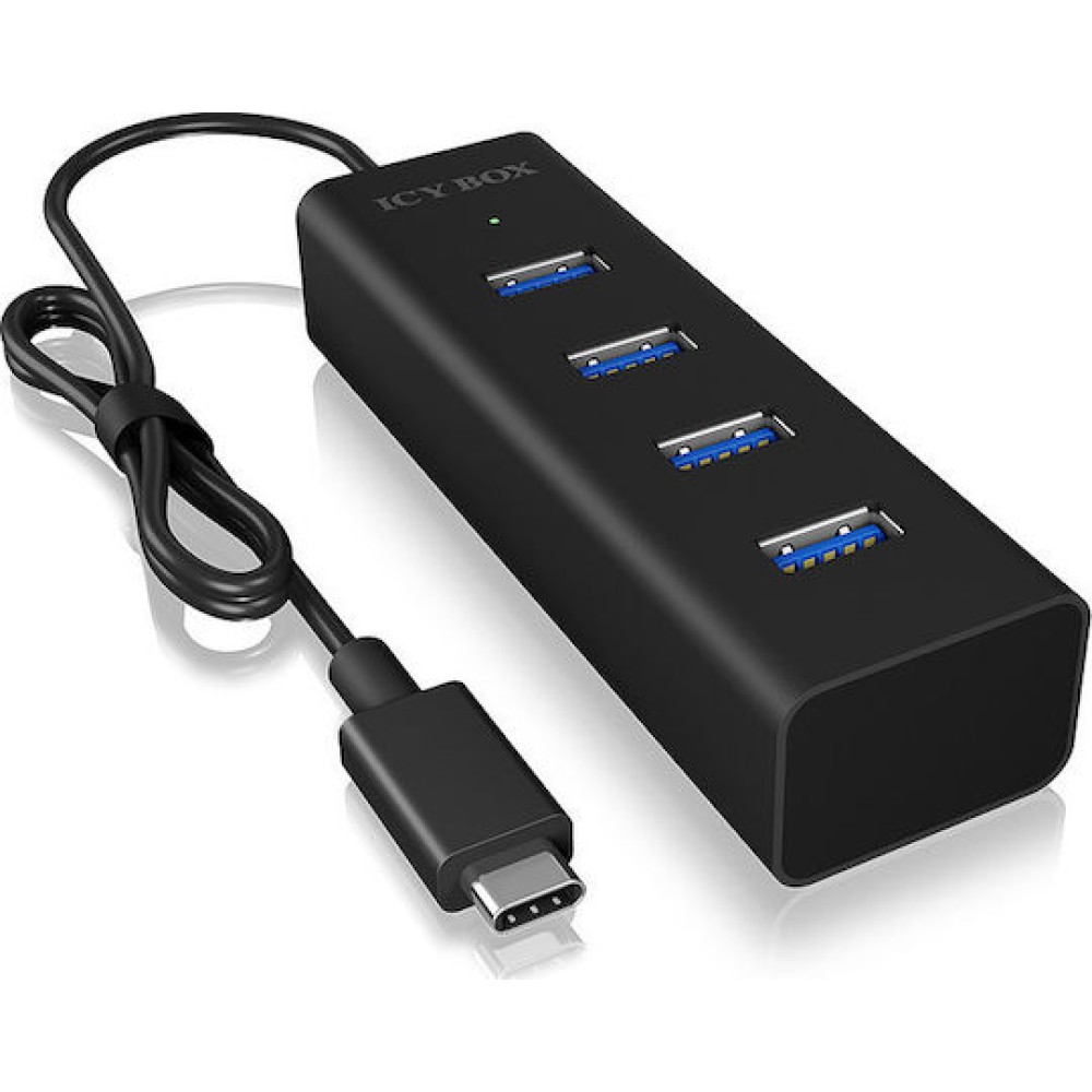 Icy Box USB 3.0 Hub 4 Θυρών με σύνδεση USB-C