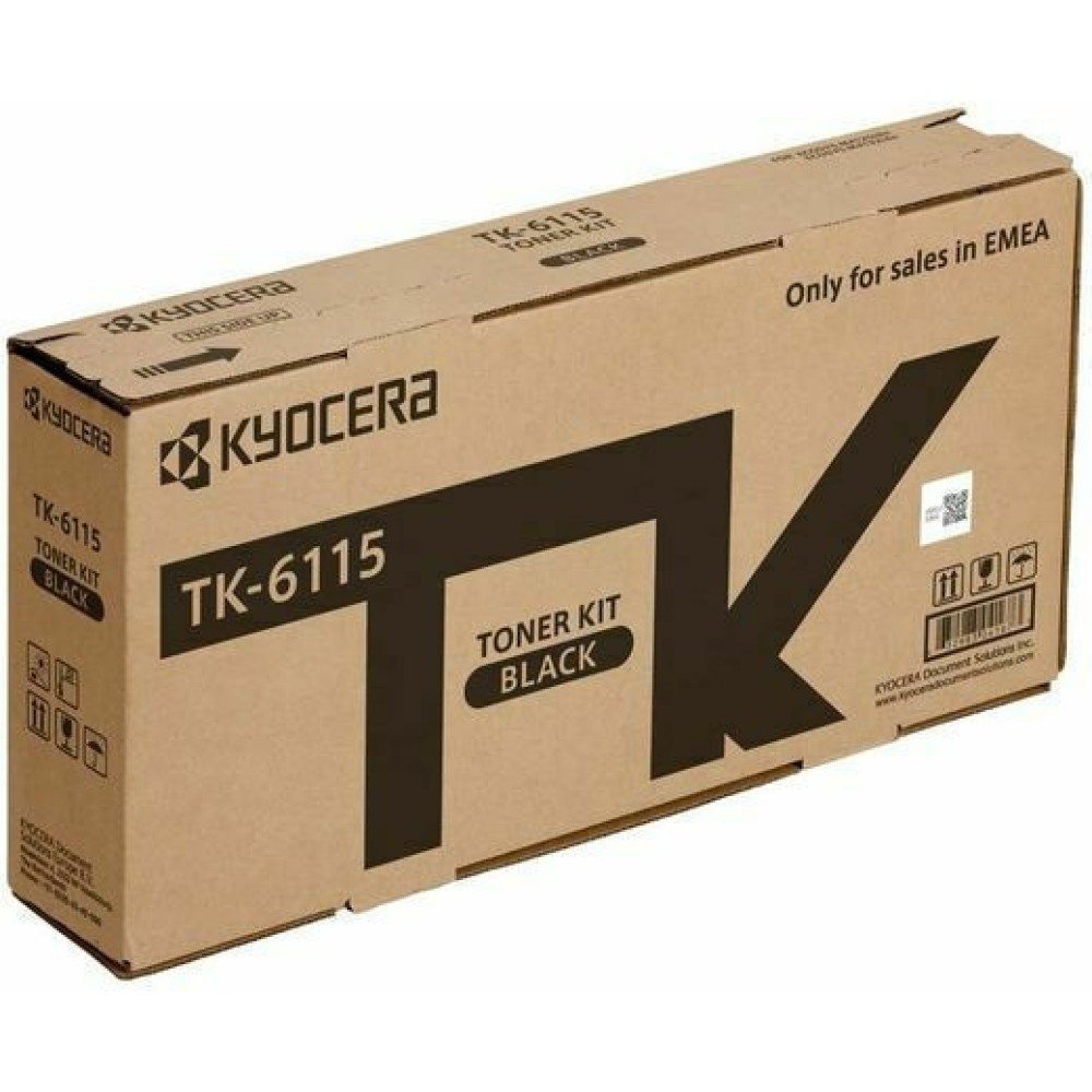 Kyocera TK-6115 Γνήσιο Toner Laser Εκτυπωτή Μαύρο 15000 Σελίδων (1T02P10NL0)