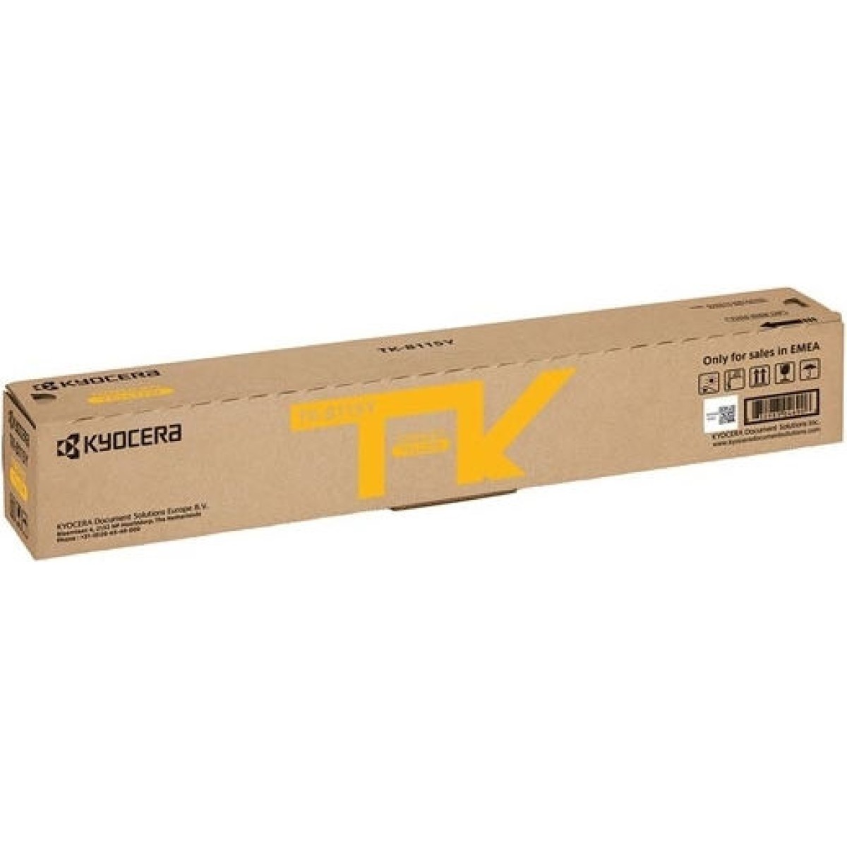 Kyocera TK-8115Y Γνήσιο Toner Laser Εκτυπωτή Κίτρινο 6000 Σελίδων (1T02P3ANL0)